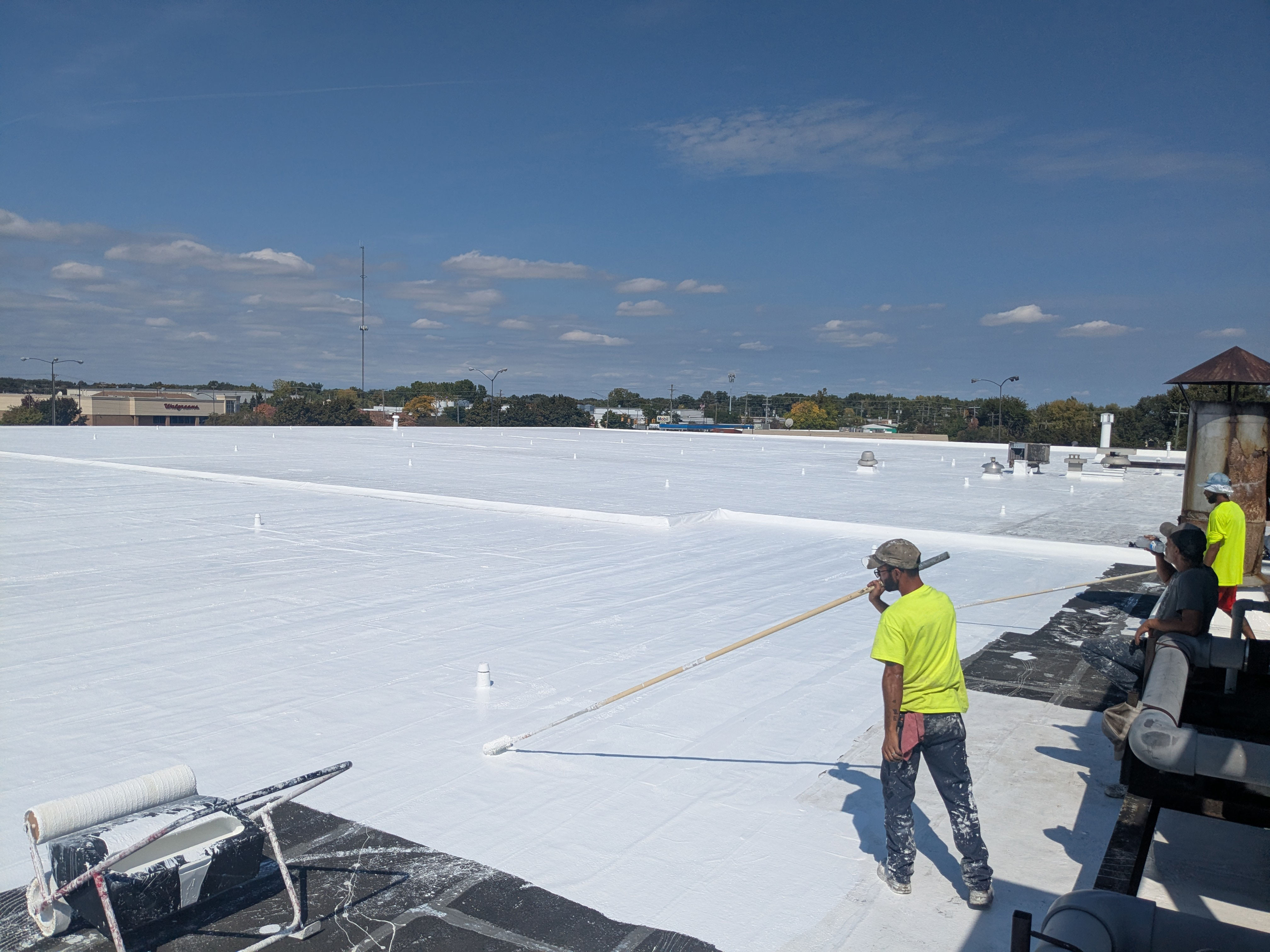 Sample image of a silicone roof