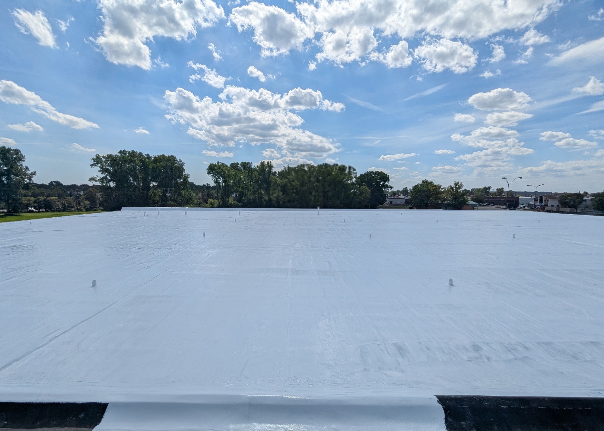 Sample image of a silicone roof